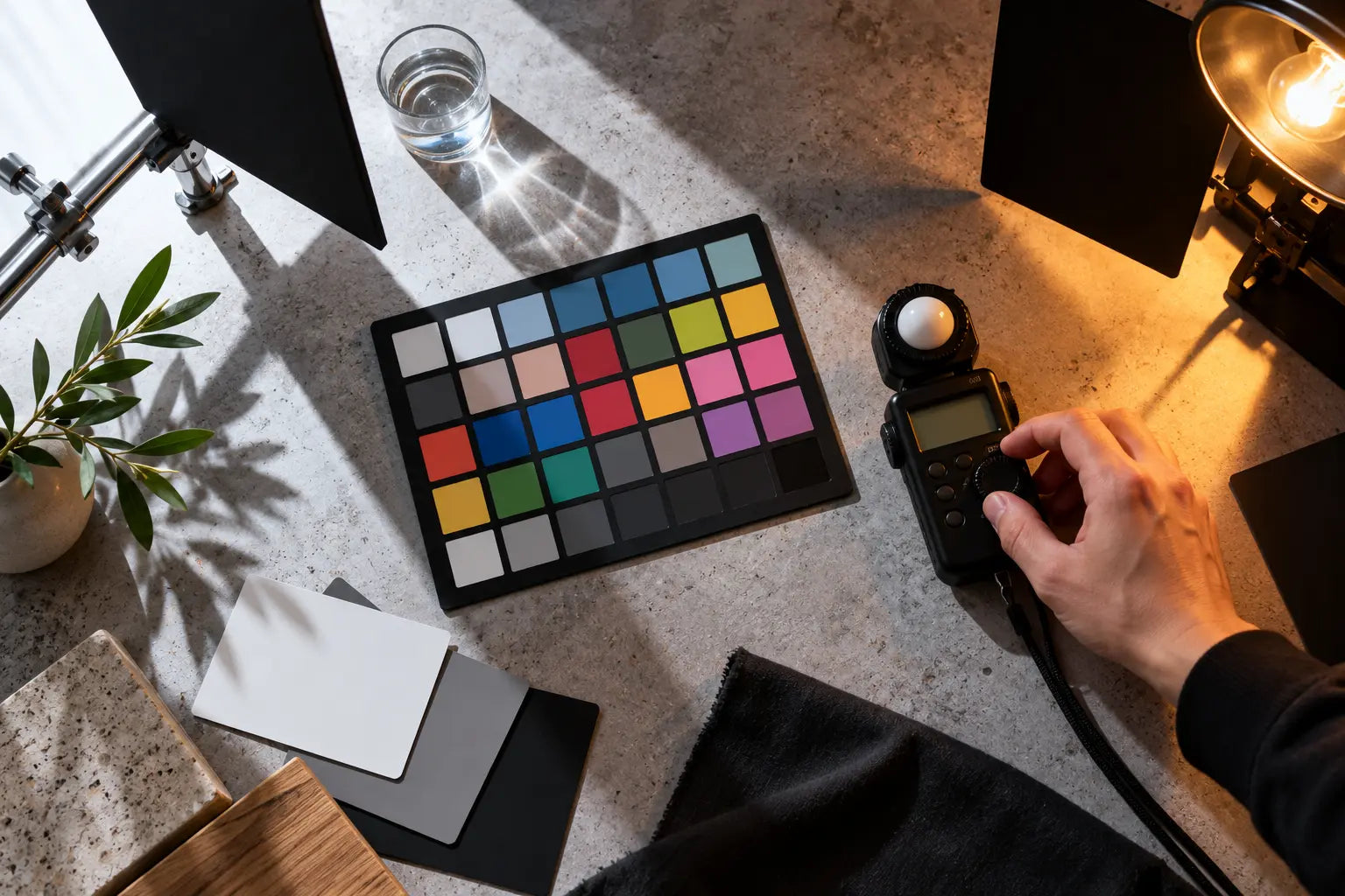 Studio color and light calibration