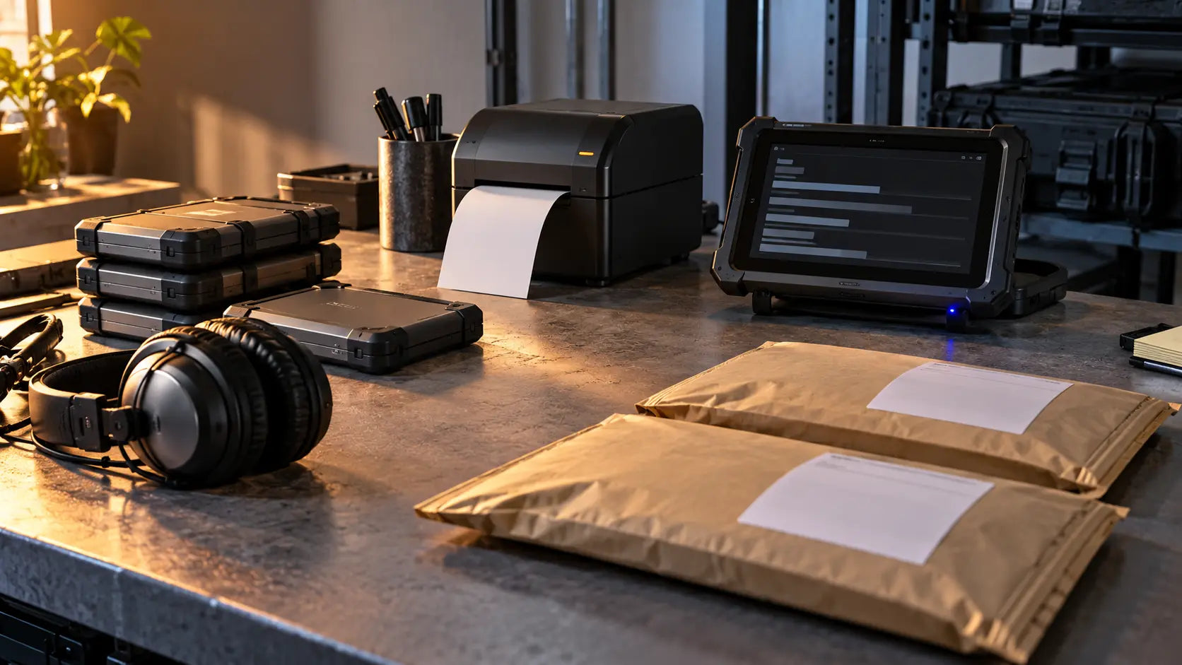 Organized digital media delivery station
